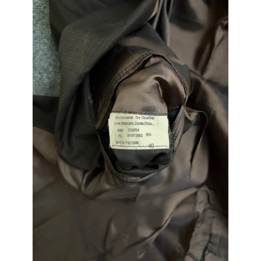 Brooks Brothers Mens 40 Reg Wool Blazer Sport Coat Dark Brown 2 Button USA Made